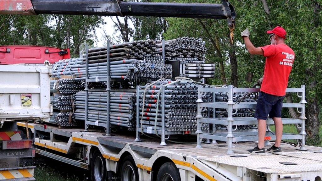 Montage échafaudage